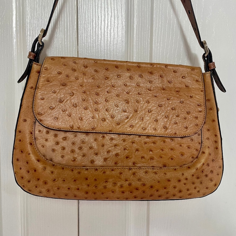 Brahmin Ostrich Shoulder Bag